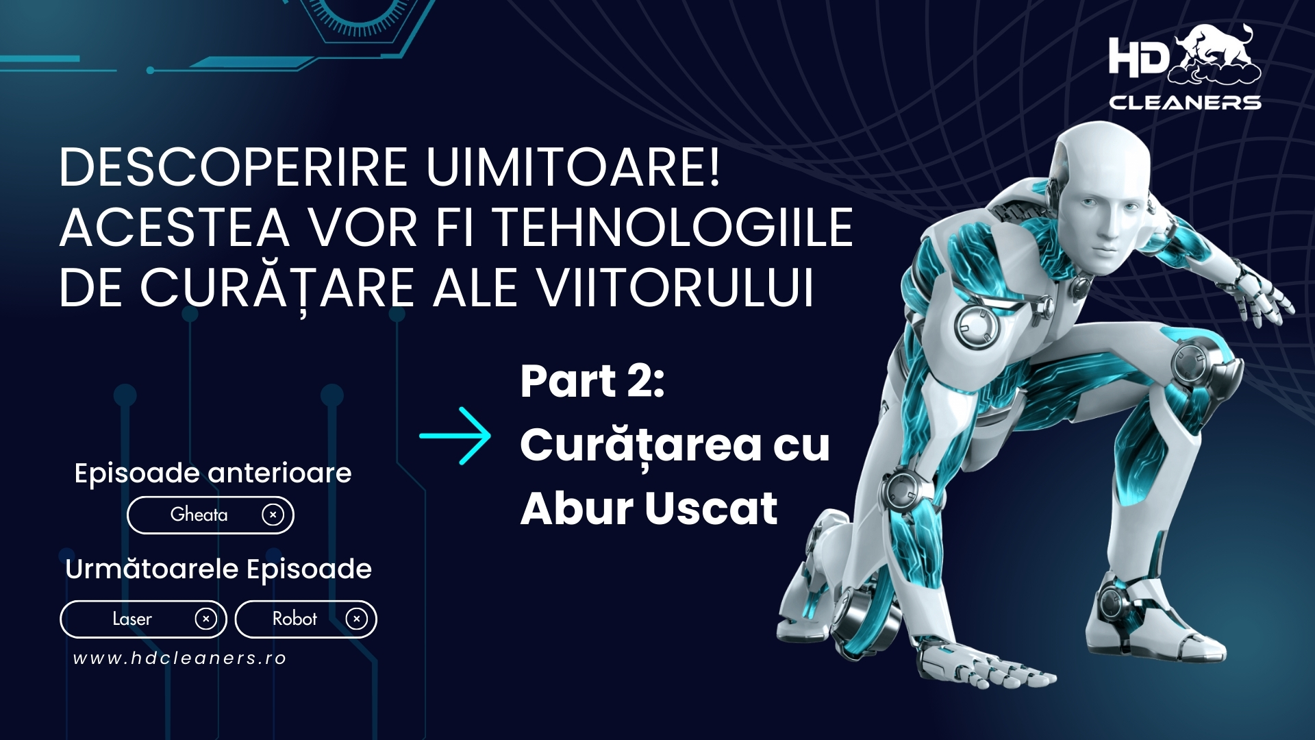 Acestea Vor Fi Tehnologiile de Curățare ale Viitorului - Part 2: Curățare cu abur uscat